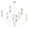 Maxim Lighting Regent 8-Light Chandelier, Light French Gray/Natural Aged Brass 16178CLLFGNAB - alternate 1